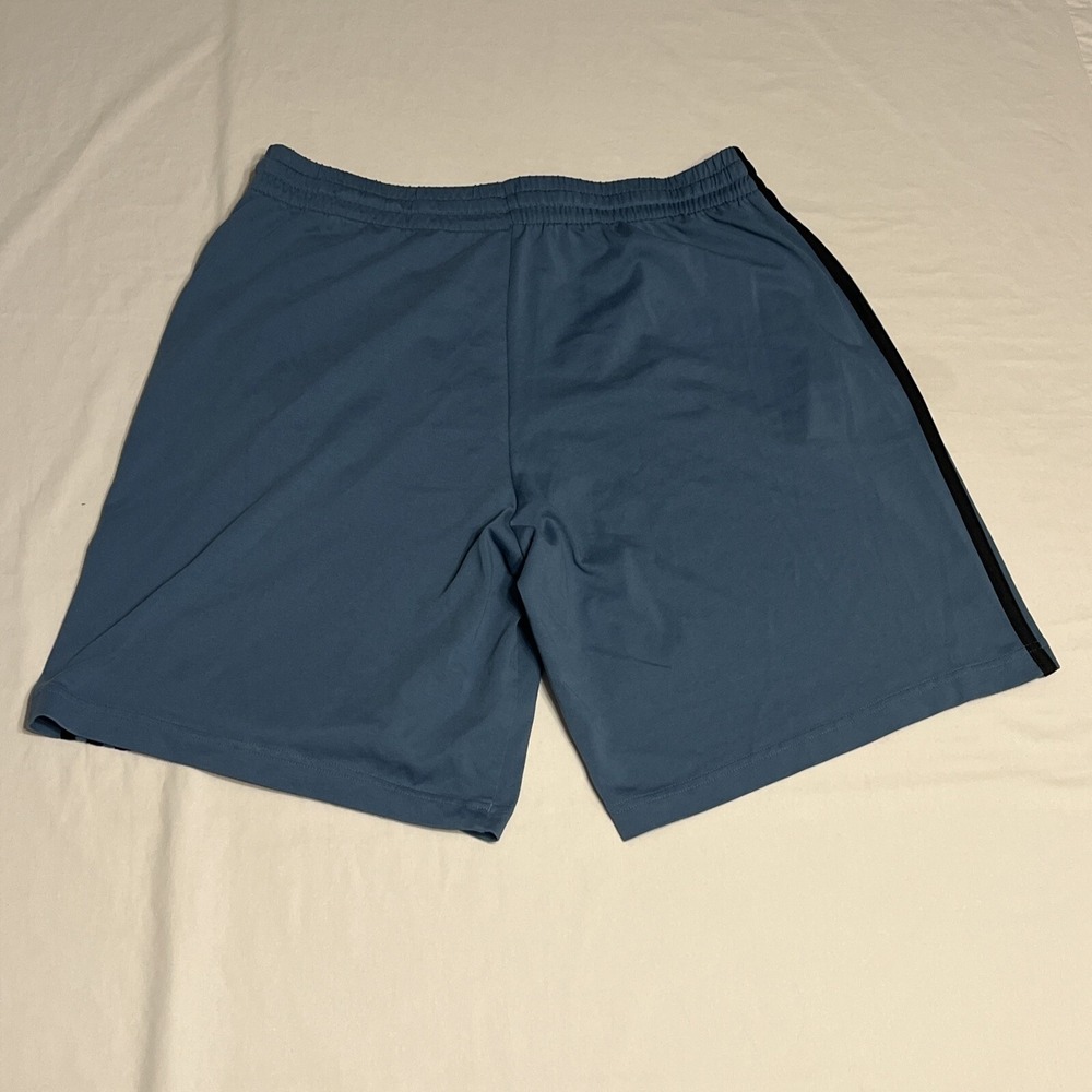 Adidas Essentials 3-Stripes Shorts Mens XL Blue Baggy Workout Streetwear - Picture 3 of 6